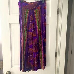 NWOT Wide leg pants with skirt overlay